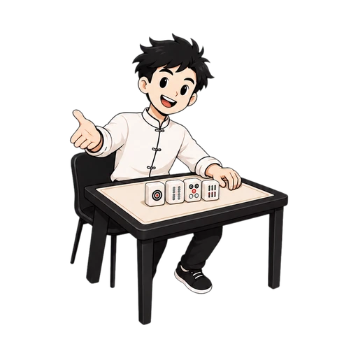 TIMI character at a mahjong table